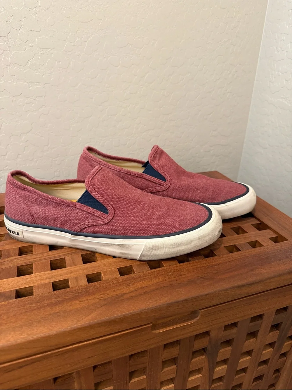 Men's Taylor Stitch Seavee’s Slip-On Shoes in Dusty Rose